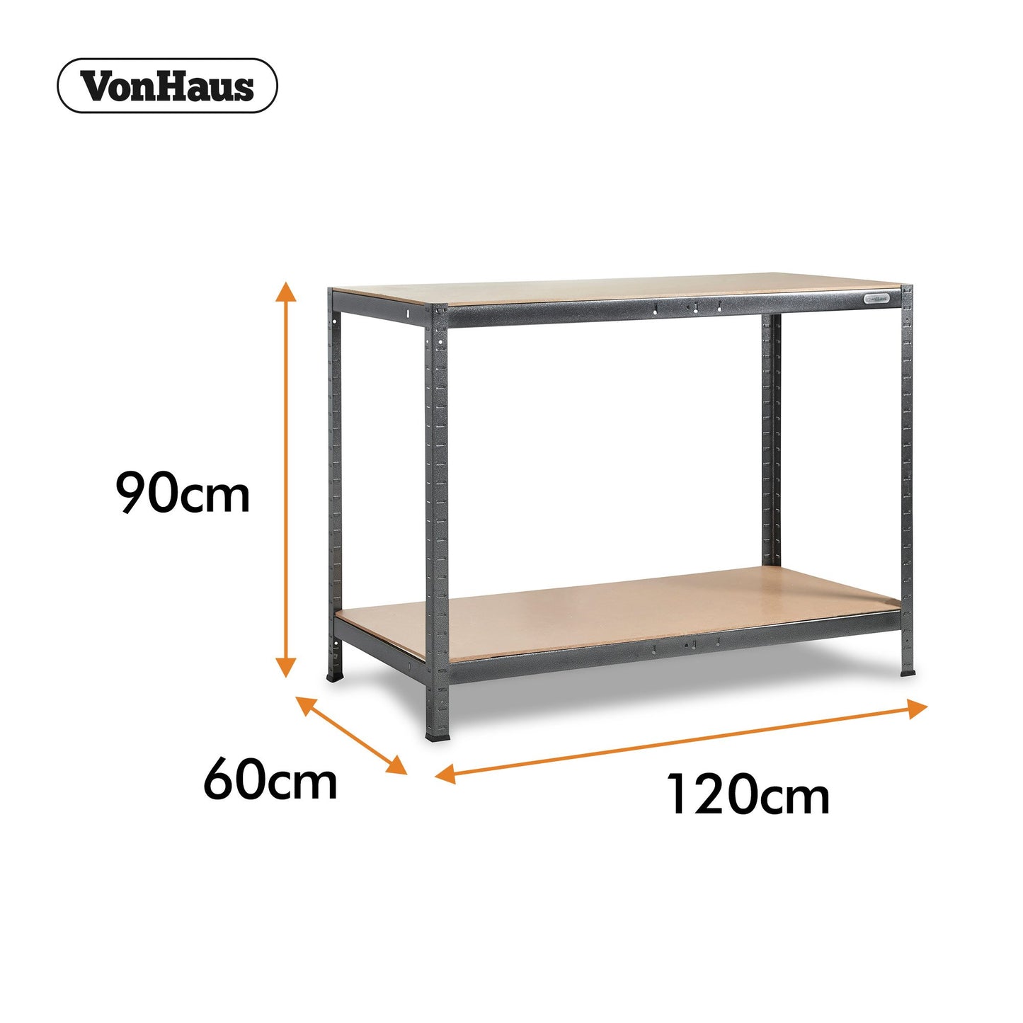 - VonHaus Work Bench - Heavy Duty Garage Workbench with Storage for General DIY Tasks