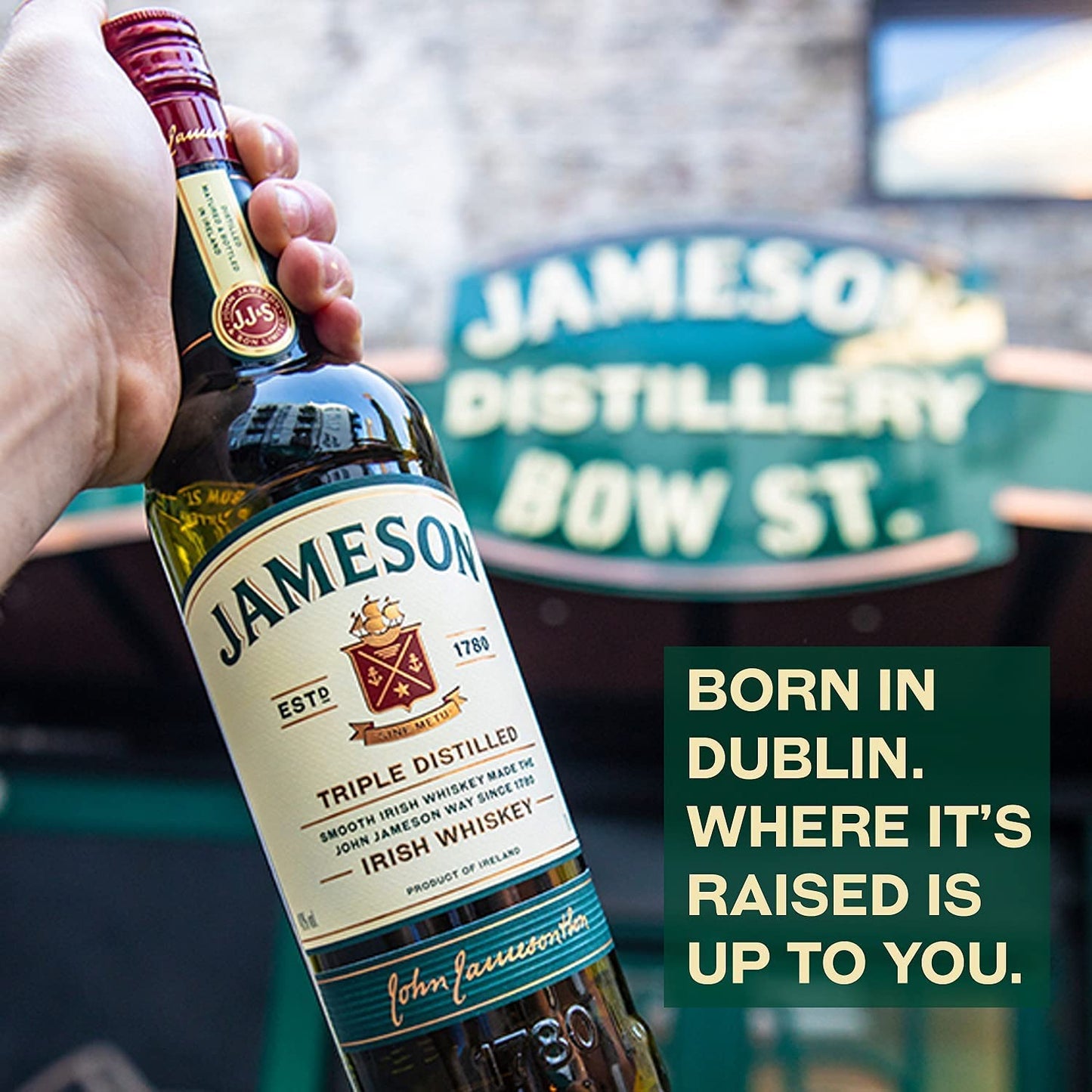 - Jameson Irish Whiskey Original Blended | Triple Distilled | 70cl -