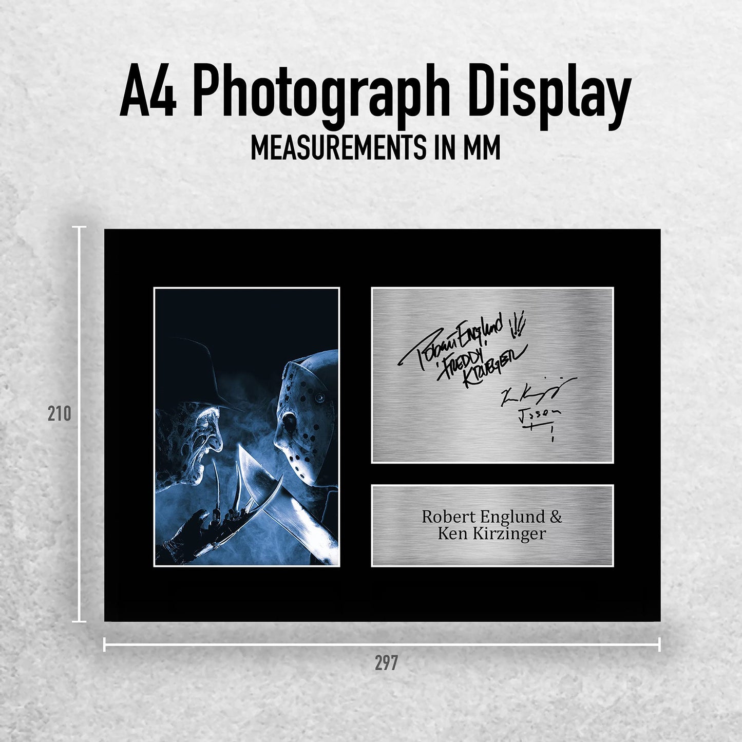 - HWC Trading A4 Robert Englund & Ken Kirzinger Freddy vs Jason -