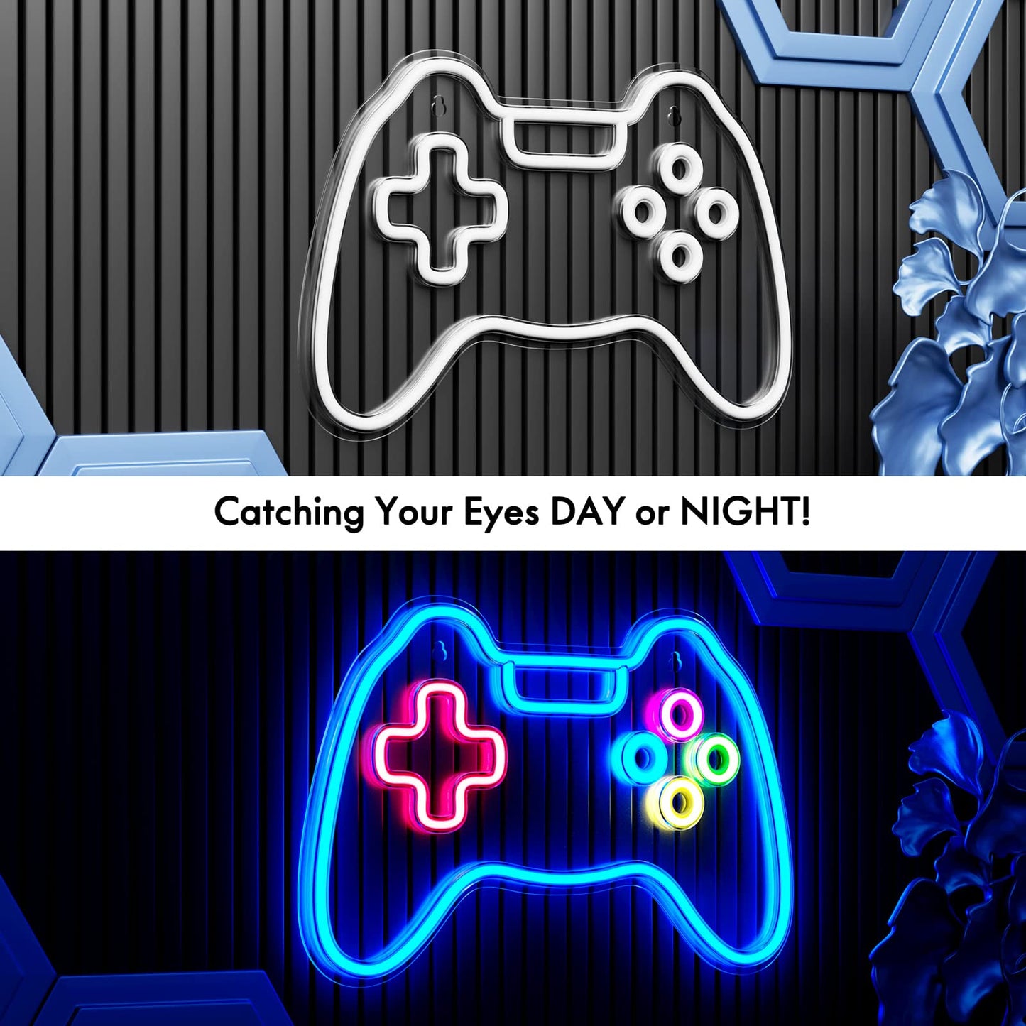 - Game Neon Sign | Cisteen Gamepad Shape LED Neon Light Signs -
