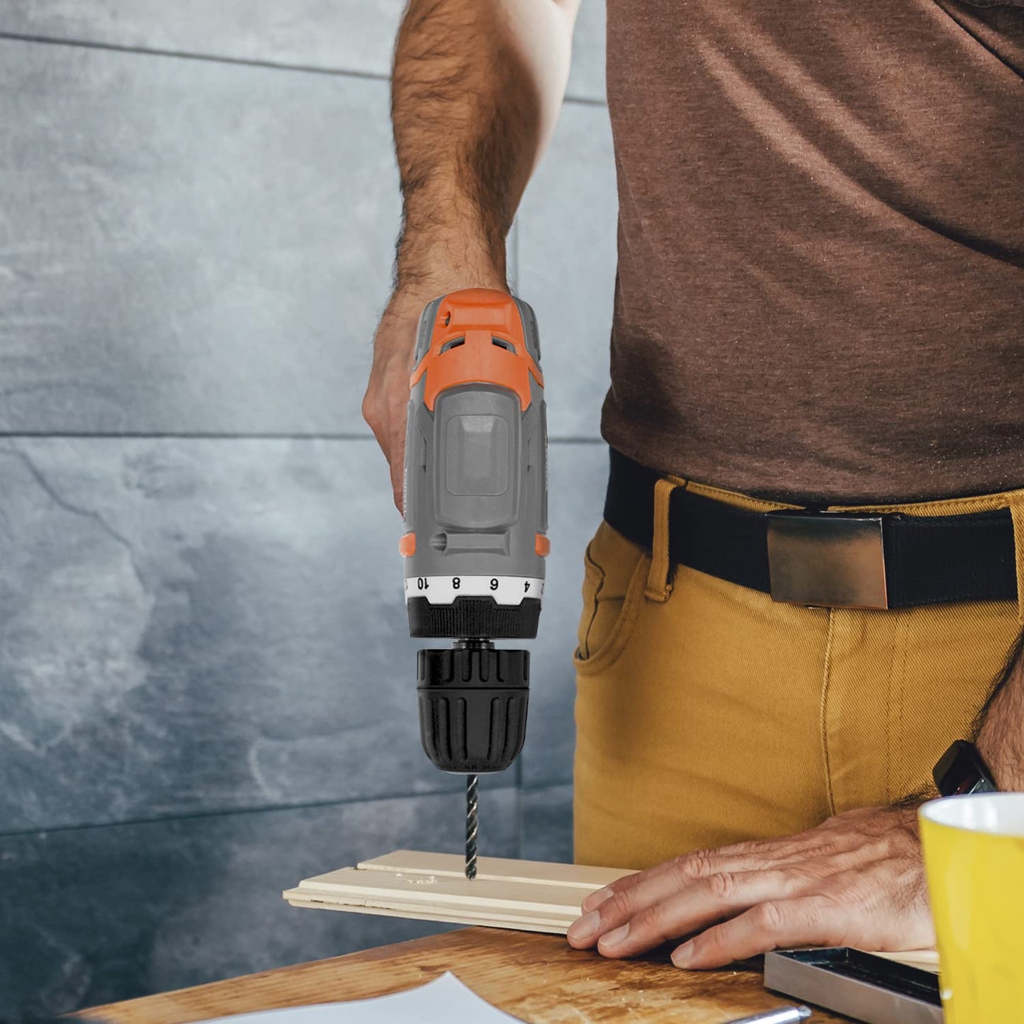 - Terratek Cordless Drill Driver 18V Lithium-Ion | 13Pc Electric Screwdriver Set -