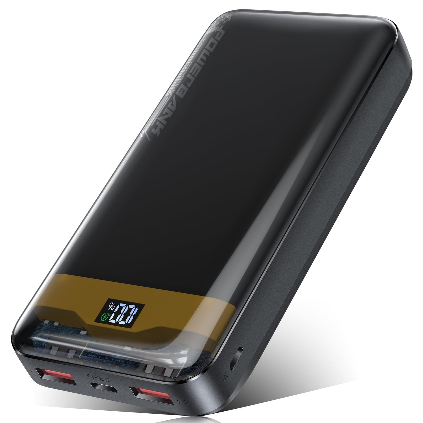 - Power Bank 46800mAh Huge Capacity Battery Pack | Fast Charging 22.5W & QC3.0 PD Portable Charger -