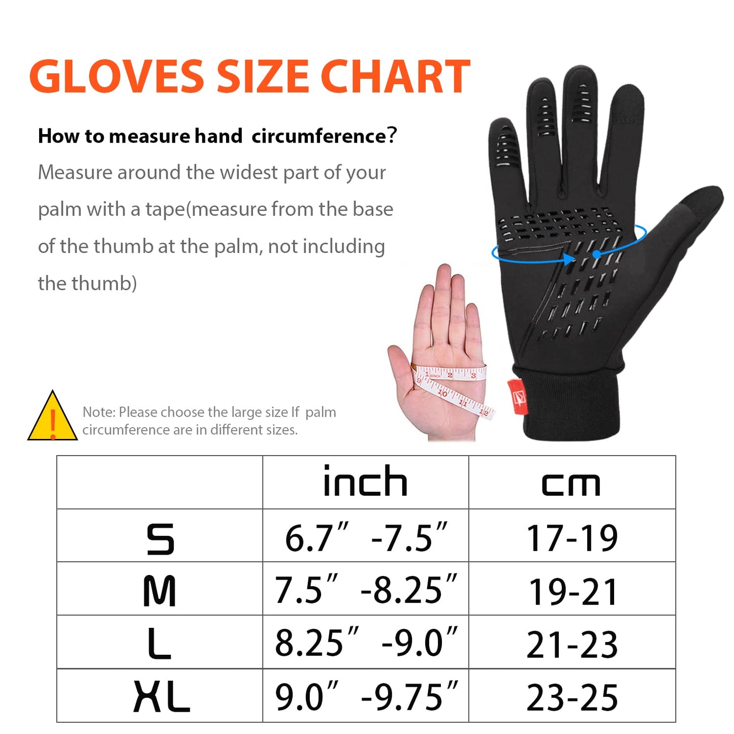 - Yobenki Warm Winter Gloves, Anti Slip Touchscreen Gloves Windproof and Water Resistant Running Gloves Thermal Gloves Cold Weather Cycling Gloves for Men Women Walking Riding Driving Cycling