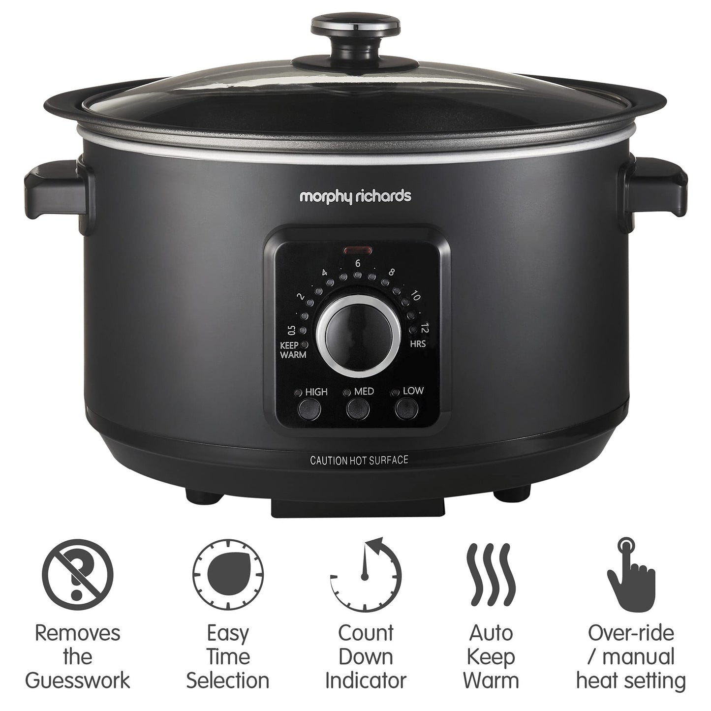 - Morphy Richards 3.5L Easy Time Slow Cooker | Automatic Heat Settings -