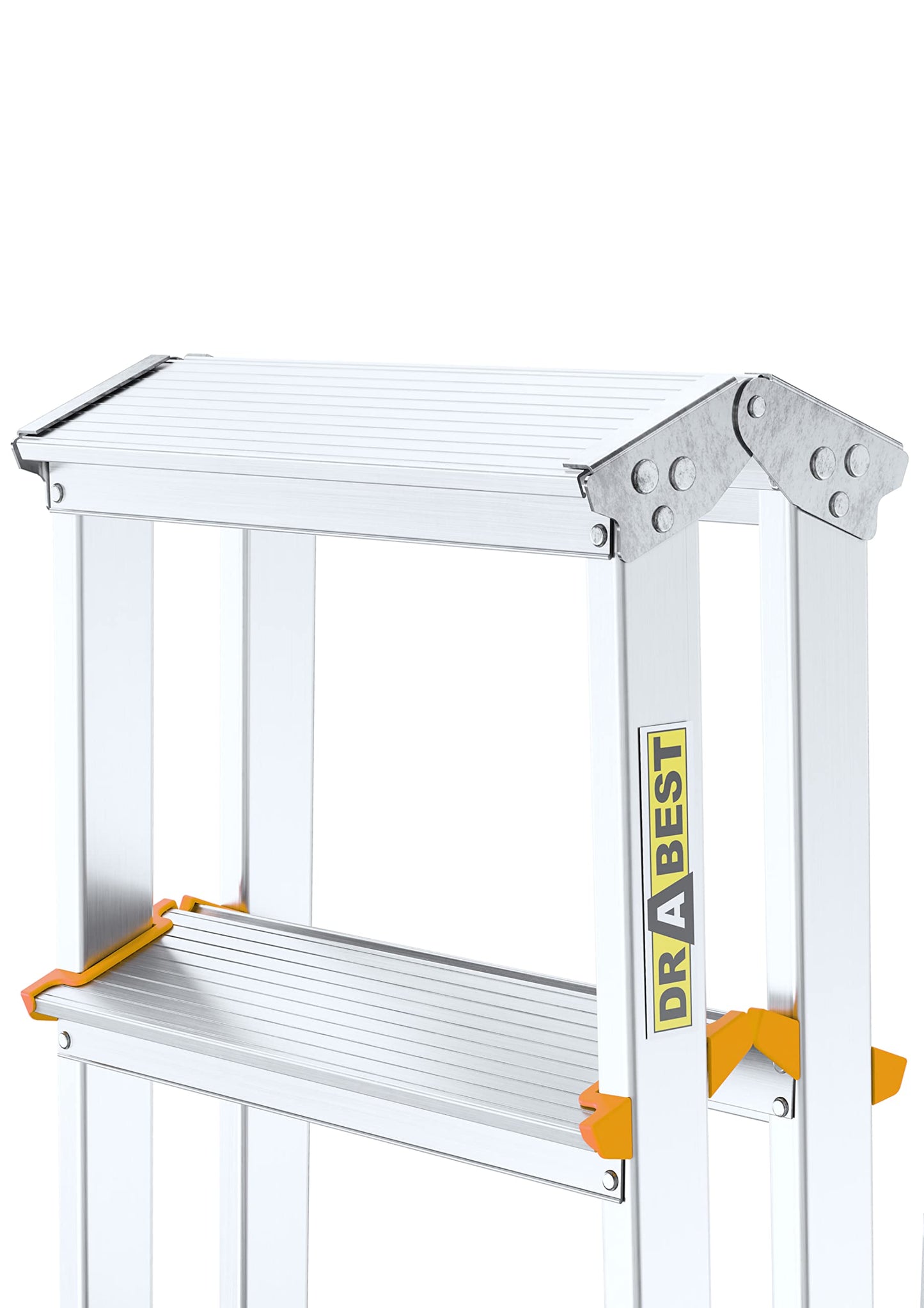 - Drabest PRO SERIES LADDERS 2x4-Step Aluminum Double-Sided Household Ladder | 150 KG –Aluminum Step Ladder | Ladders Multi Purpose | Folding Step Ladder –