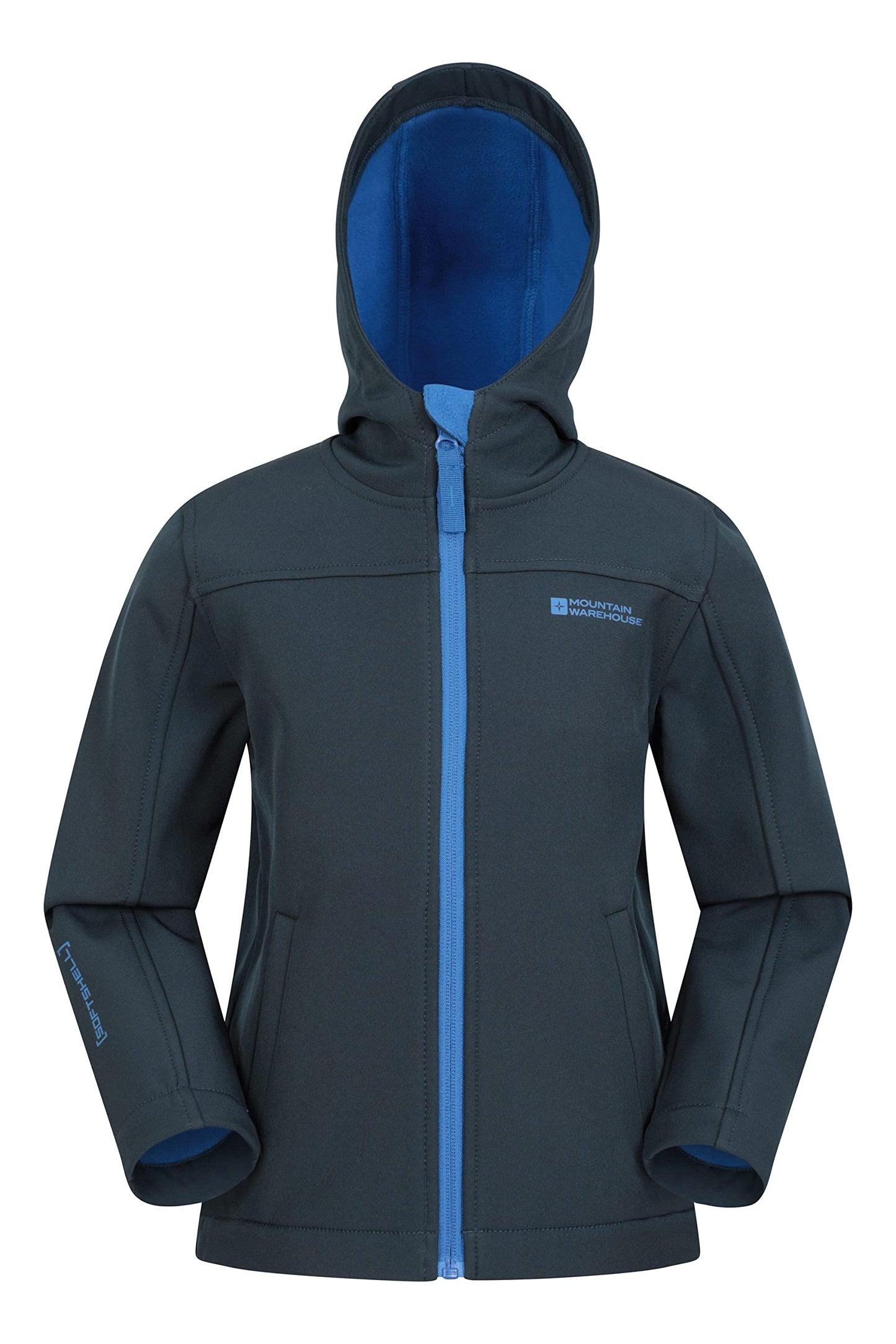 - Mountain Warehouse Exodus Kids Softshell Jacket | Breathable | Wind Resistant | Water Resistant & Fleece Lined -