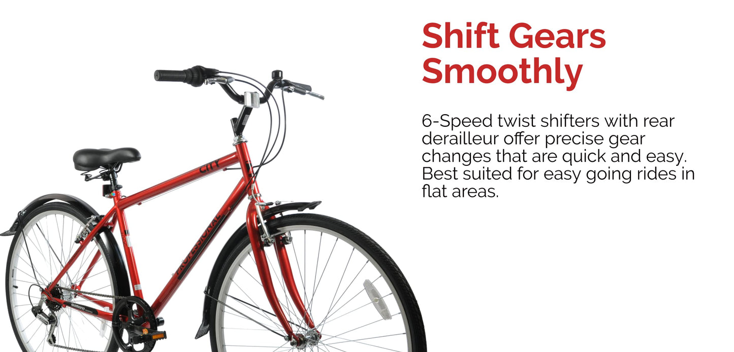 - Professional City 700c Wheel | Mens Hybrid Touring Trekking Bike Bicycle -