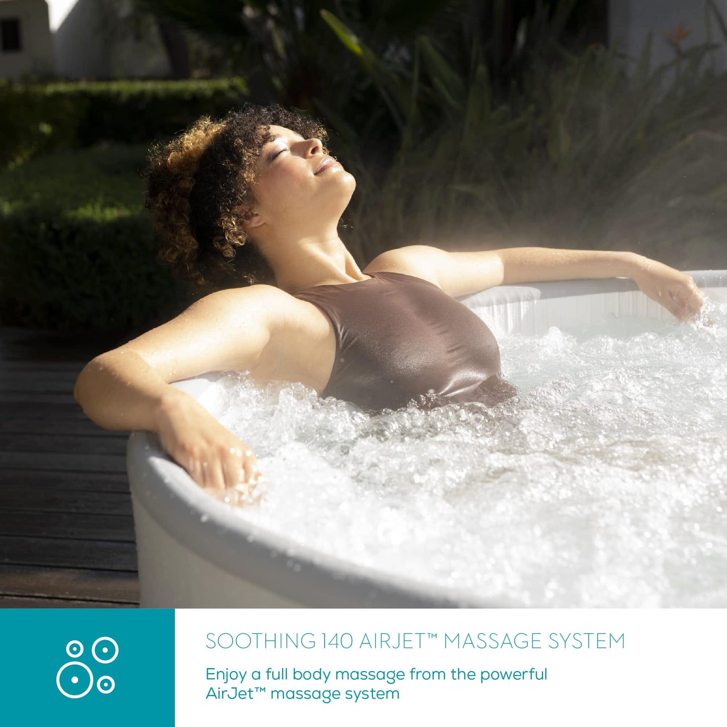 - Lay-Z-Spa Singapore AirJet Plus | AirJet Massage System | Drop Stich Inflatable Spa | FreezeShield | 3-5 Person -