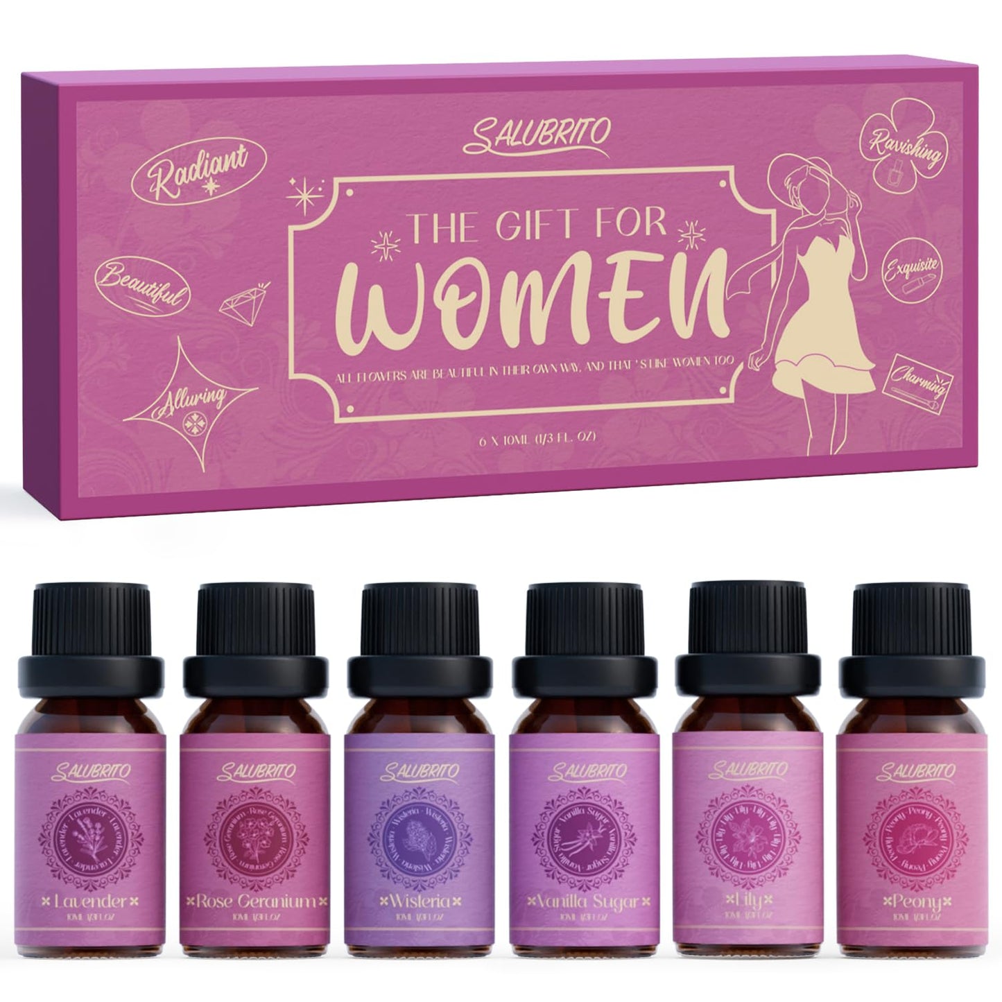 - SALUBRITO Woman Essential Oils Set | Gift for Ladies -