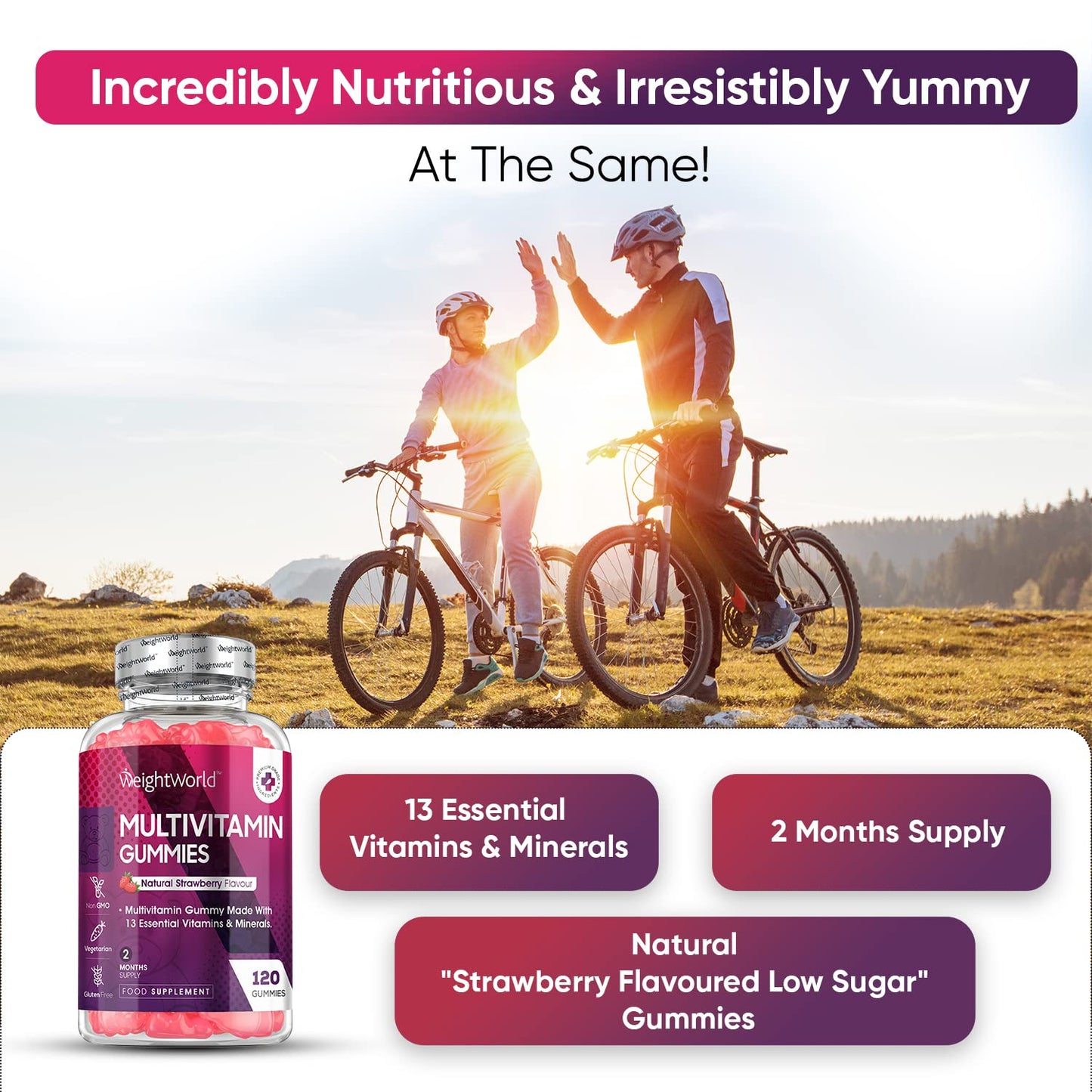 - Multivitamin Gummies | 2 Months Supply | 13 Multivitamins & Minerals -