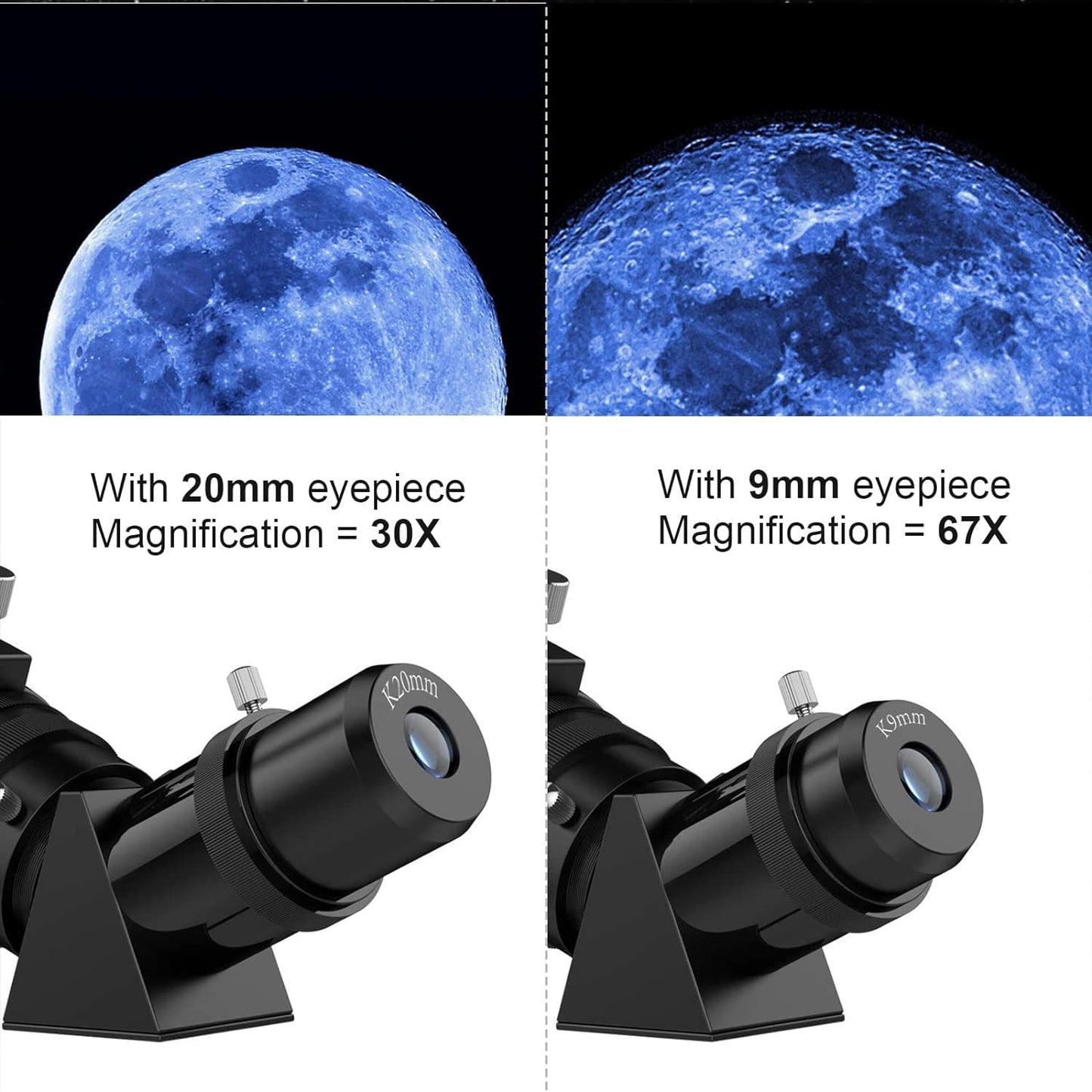 - Telescopes for Adults | 80mm Aperture 600mm Refractor Telescope | For Kids & Beginners -