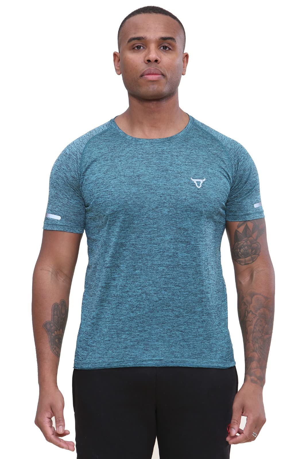 - Pack of 3 Mens Short Sleeve T-Shirts | Workout | Athletic Fit | Moisture Wicking | Fast Drying -