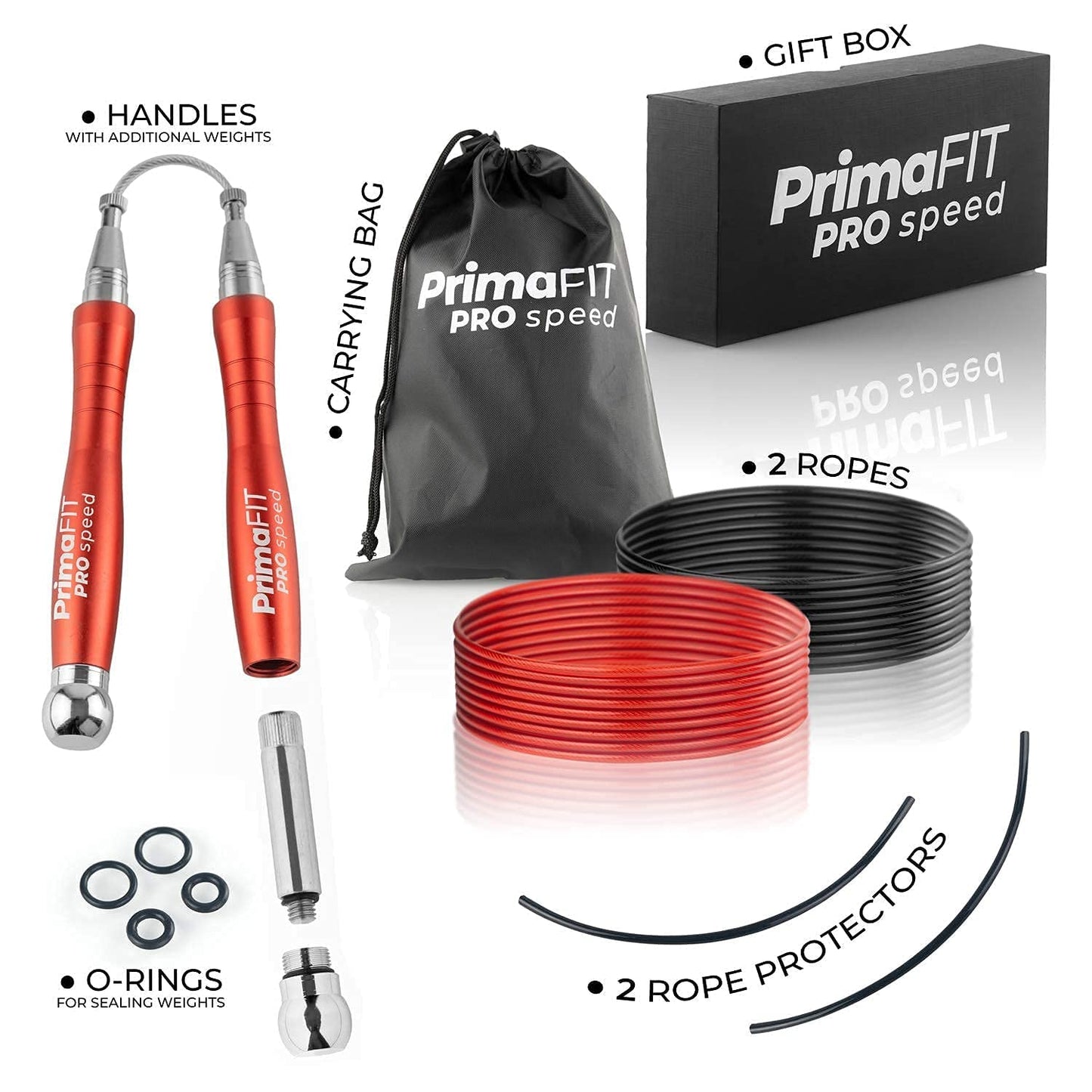 - PrimaFIT Pro Speed Skipping Rope | Weighted Jump Rope -