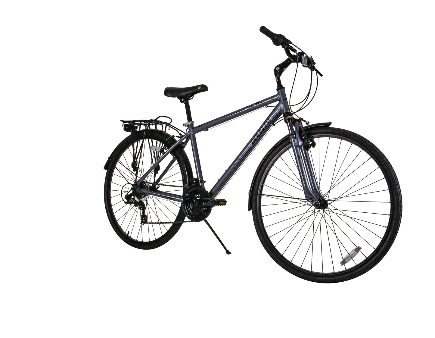 Bounty Country Hybrid Bike - Lightweight Alloy Frame, 18 Speed Shimano Gears, Zoom Suspension Forks - ideal for cycling Enthusiasts