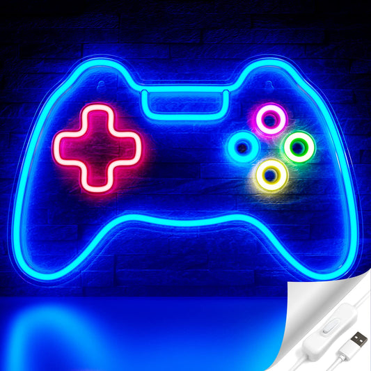 - Game Neon Sign | Cisteen Gamepad Shape LED Neon Light Signs -