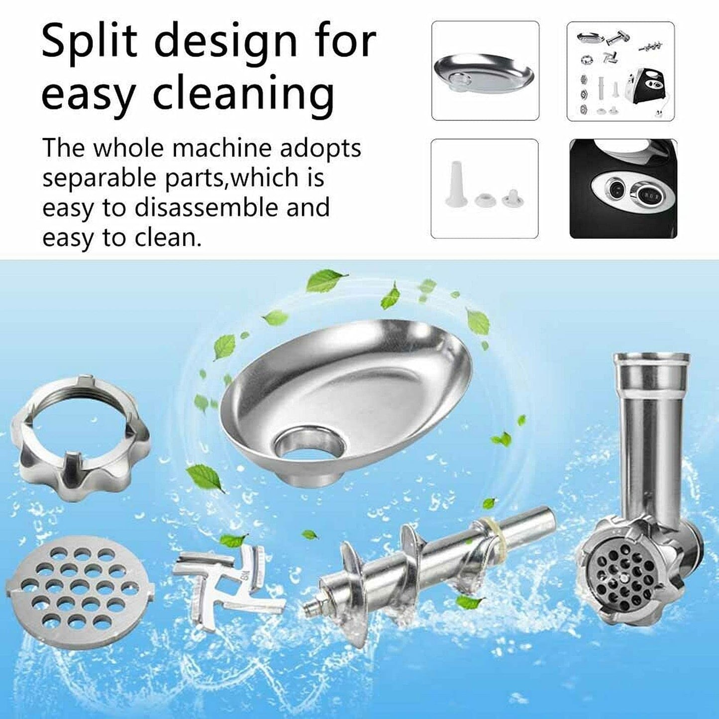 - Trintion Electric Meat Mincer Grinder | Food Grinding Mincing Machine | 2800W | Sausage Maker -