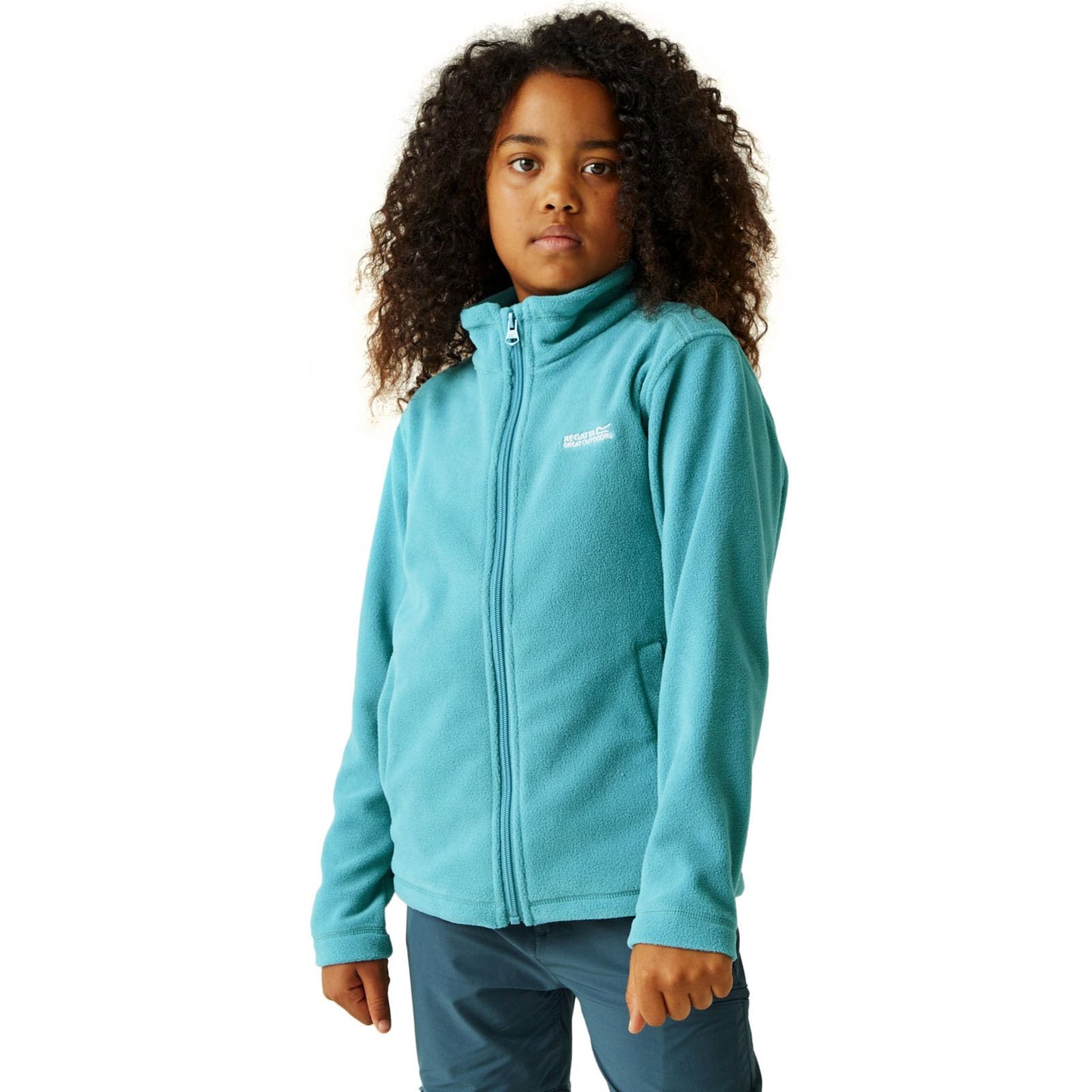 -cRegatta Kids King II Lightweight Fleece Jacket | Tahoe Blue -