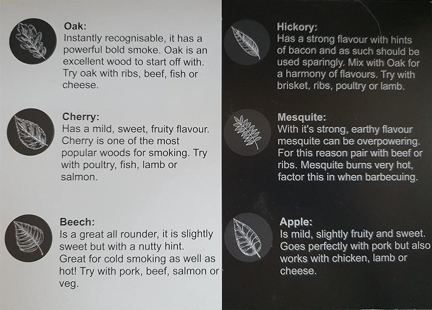 - Exstream BBQ Wood Pellet Selection Box | Apple, Cherry, Beech, Mesquite, Oak, Hickory -