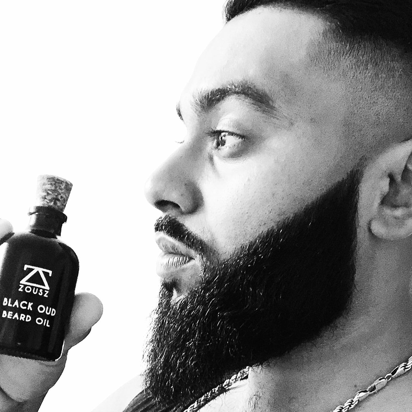- ZOUSZ Beard Oil For Men - Black Oud & Sandalwood Scent, Beard Growth & Conditioning With Natural & Organic Essential Oils