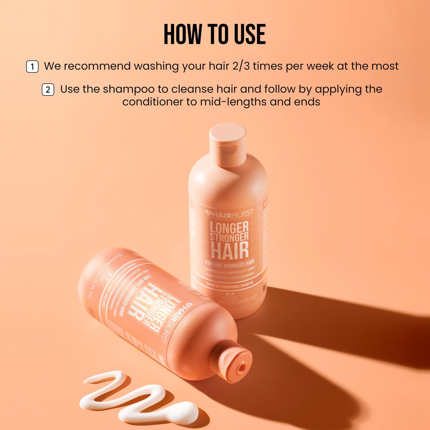 - HAIR BURST Shampoo and Conditioner Set For Dry & Damaged Hair -