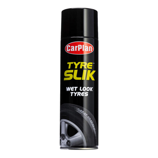 CarPlan Tyre Slik Wet Look Tyres - Combats Tyre Wall Crazing, 500 ml