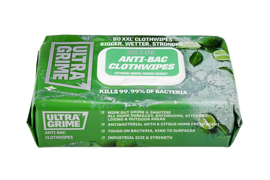 - UltraGrime Antibacterial Wipes 80 Thick Large Wipe Pack -