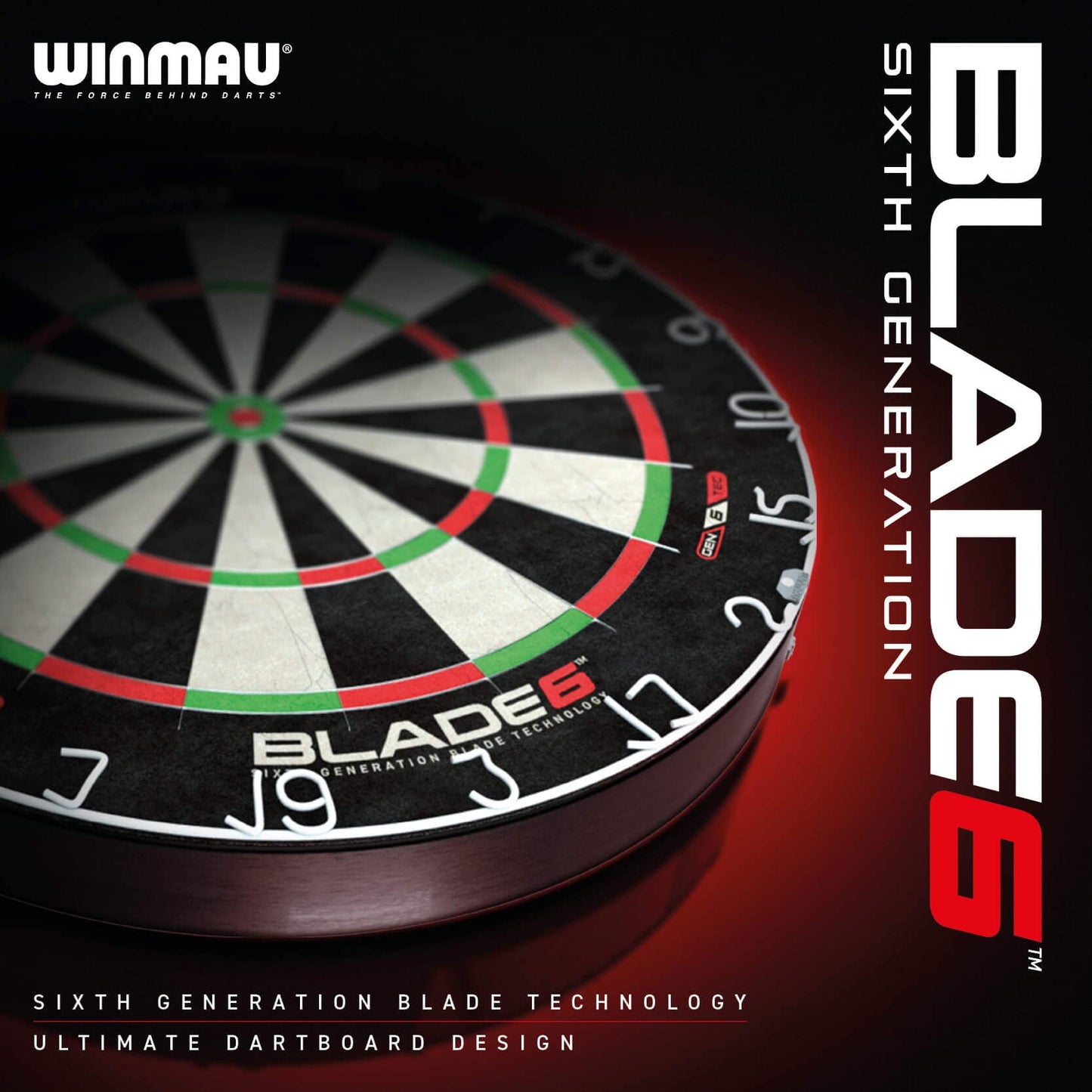 - Winmau Blade 6 Professional Bristle Dartboard with Official tournament specifications