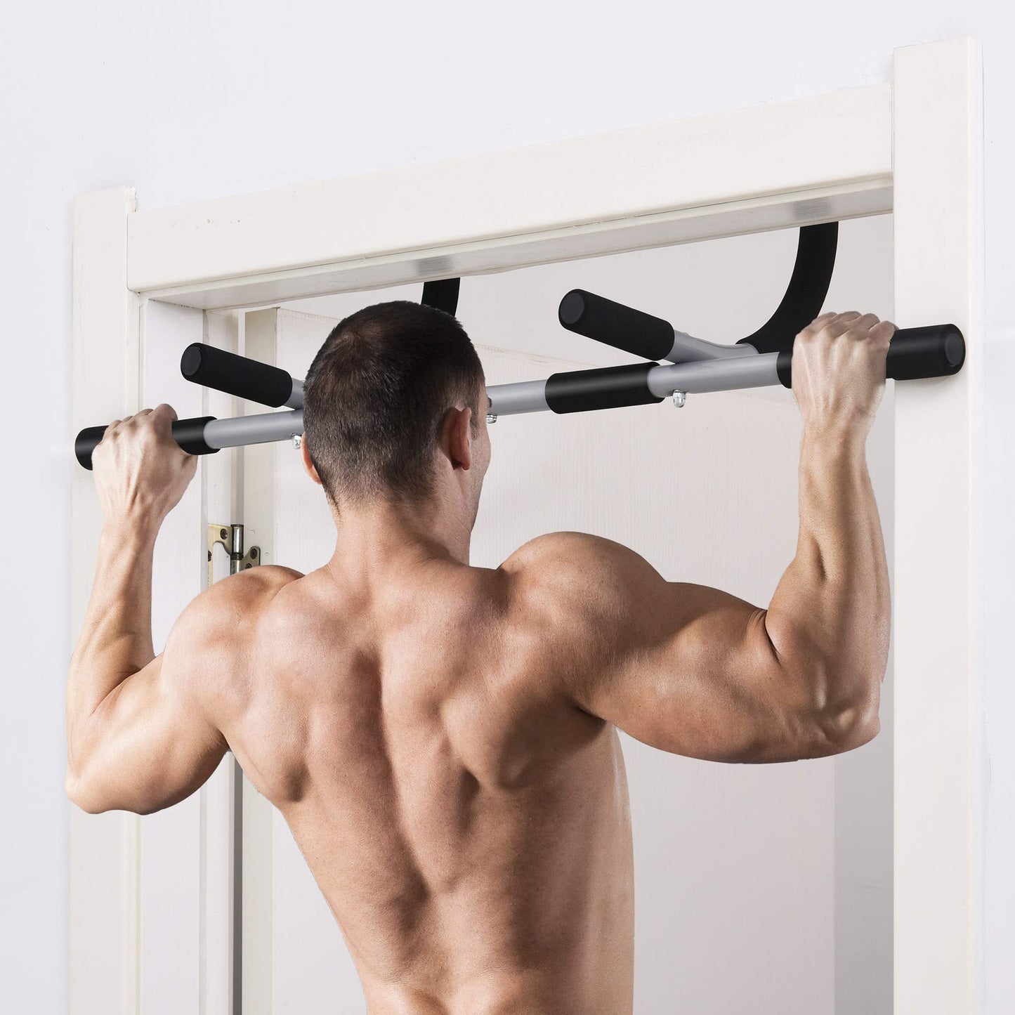 - HOMCOM Pull-Up Bar for Doorway | Home Fitness Door Horizontal Bar -