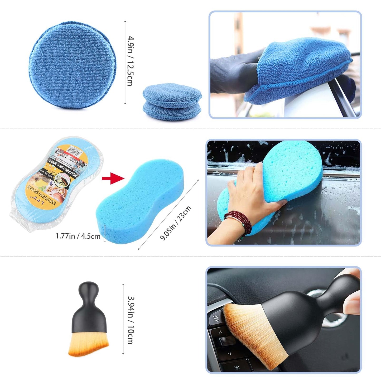 - Outigu Car Cleaning Kit | 30 Piece Car Detailing Kit -