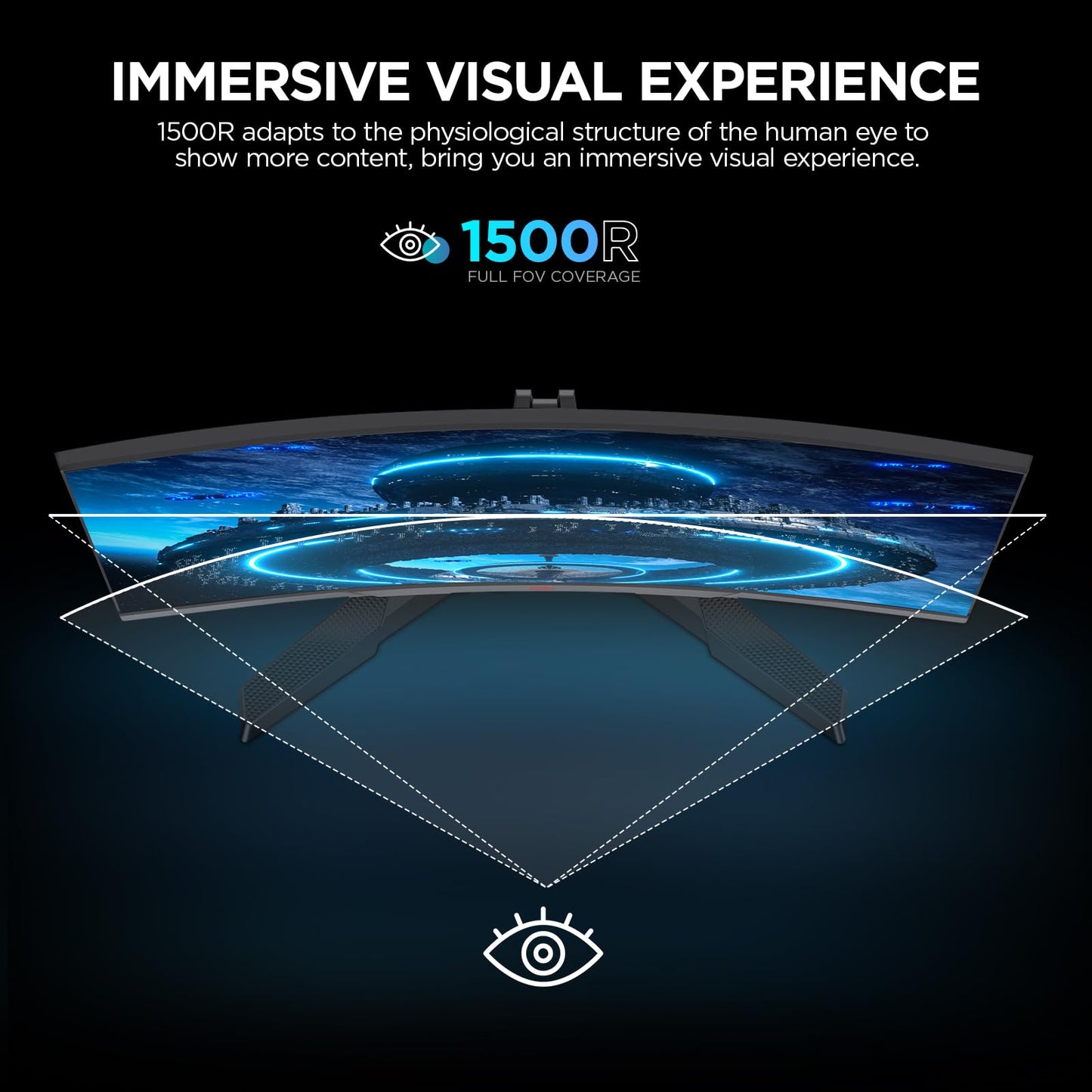 - KOORUI 24 Inch Gaming Monitor | FHD 1080P Curved Monitor | 165Hz VA 1ms 1500R PC Monitors -