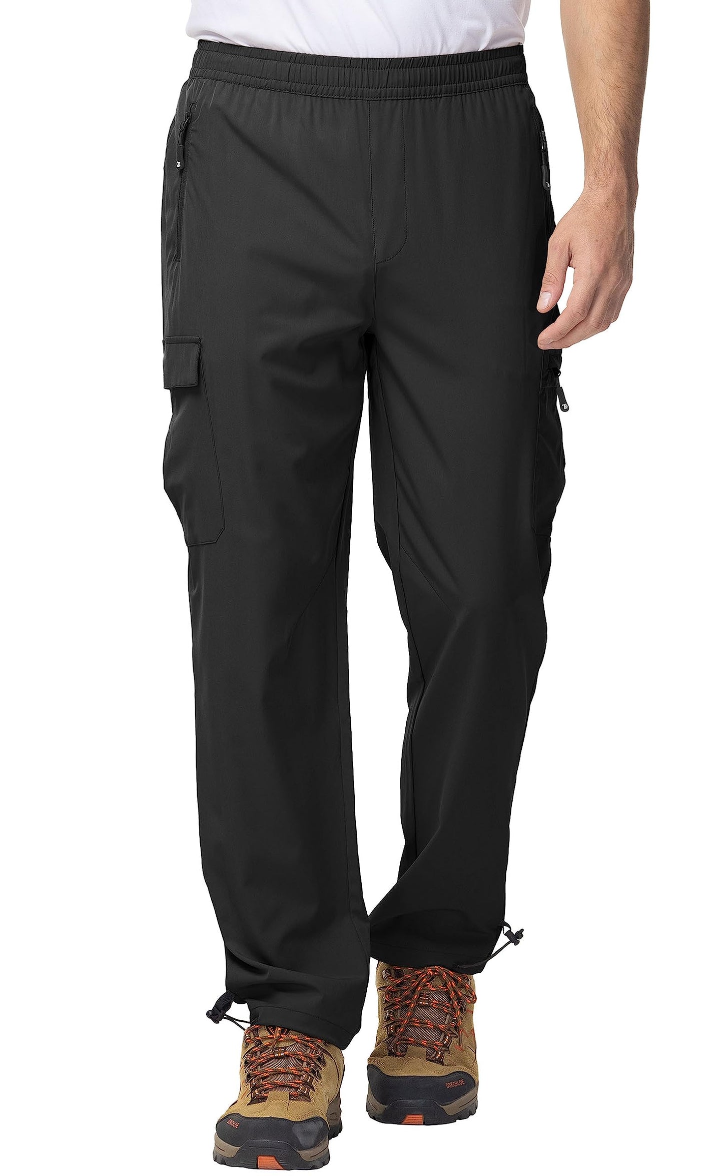 - YSENTO Mens Quick Dry Walking Hiking Trousers Outdoor Lightweight Breathable Trekking Work Trousers with Zip Pockets