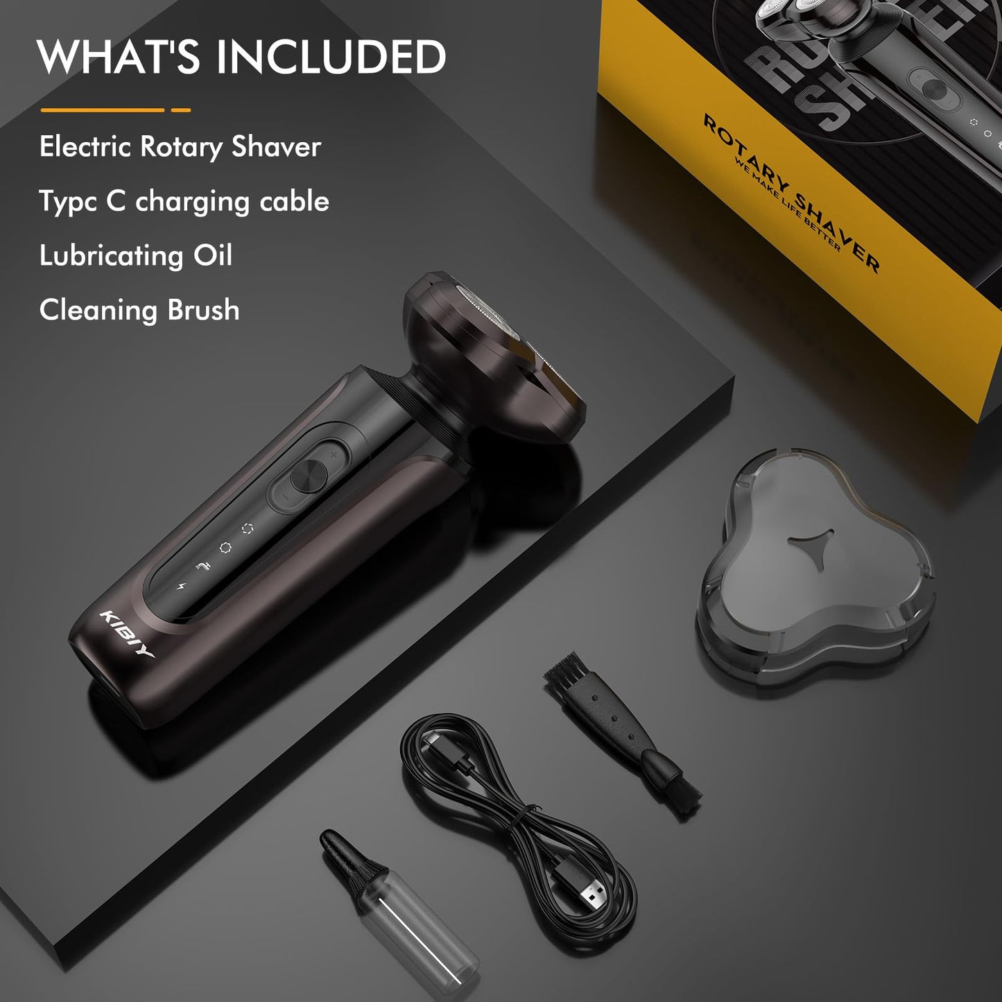 - Electric Shaver for Men | Cordless Rechargeable Rotary Shaver -