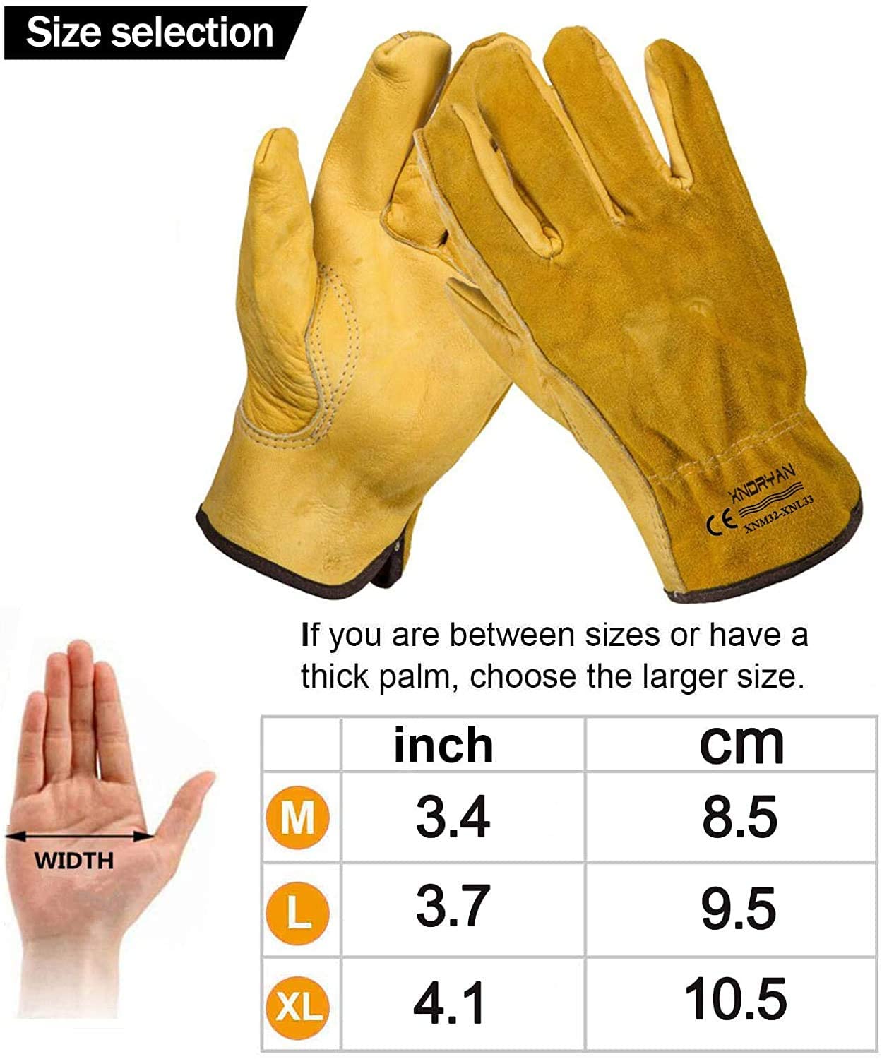 - Xndryan Heavy DutyThorn Proof Gardening Gloves, 2 Pairs.