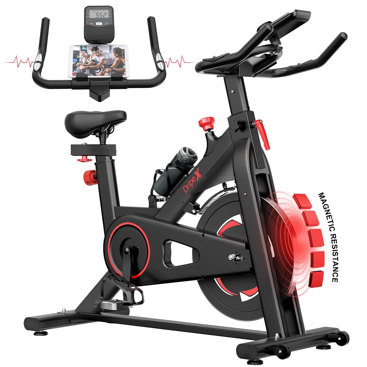 - Dripex Exercise Bike for Home Use | Magnetic Resistance Indoor Cycling Stationary Bike -