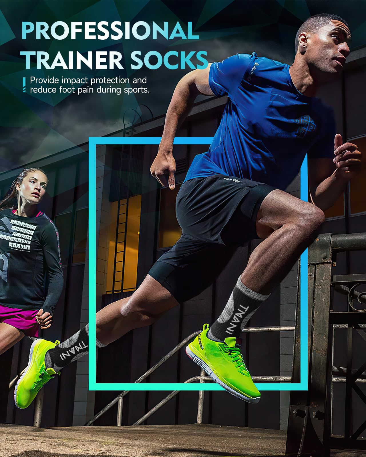 - RUIXUE Mens Sports Socks | Athletic Cushion Walking Socks |  Breathable -