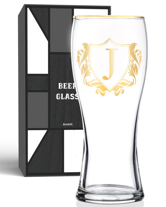 - Onebttl Personalised Beer Glass | Custom Alcohol Gifts for Beer Lovers | For Husband, Dad, Boyfriend -
