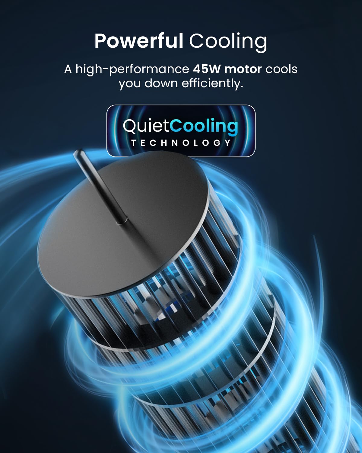 - Pro Breeze Silent Bladeless Tower Fan with Remote Control | 90° Oscillation | 15H Timer -
