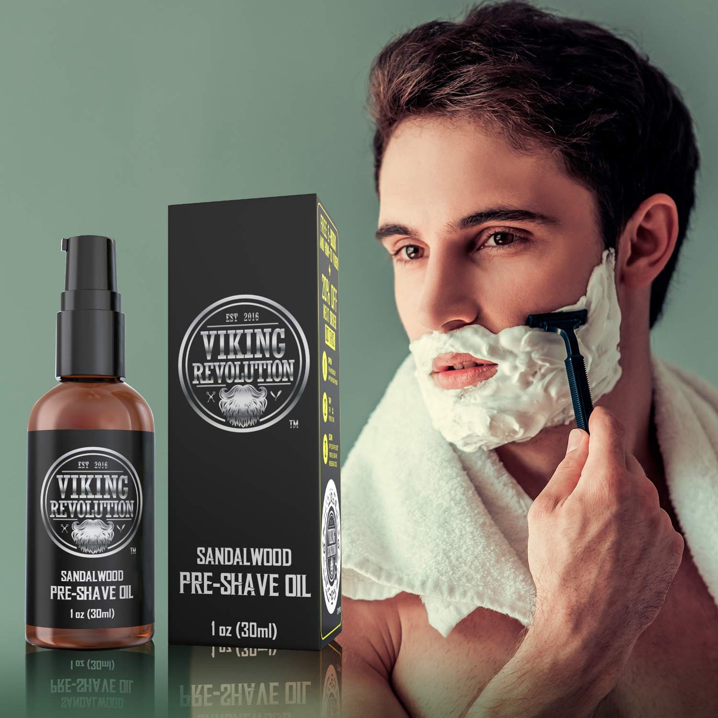 - Pre Shave Oil for Men | Best Pre Shaving Oil with Sandalwood for Safety Razor -
