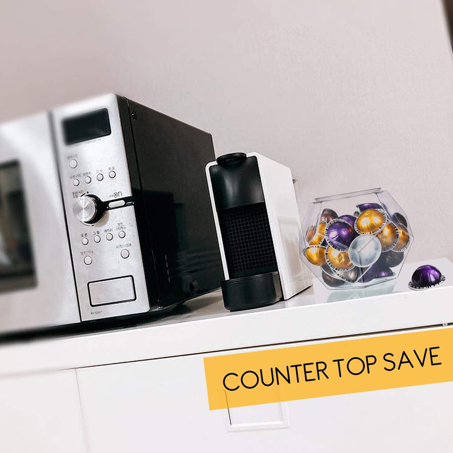 - Large Coffee Pod Holder | For Nespresso Vertuoline Capsule -