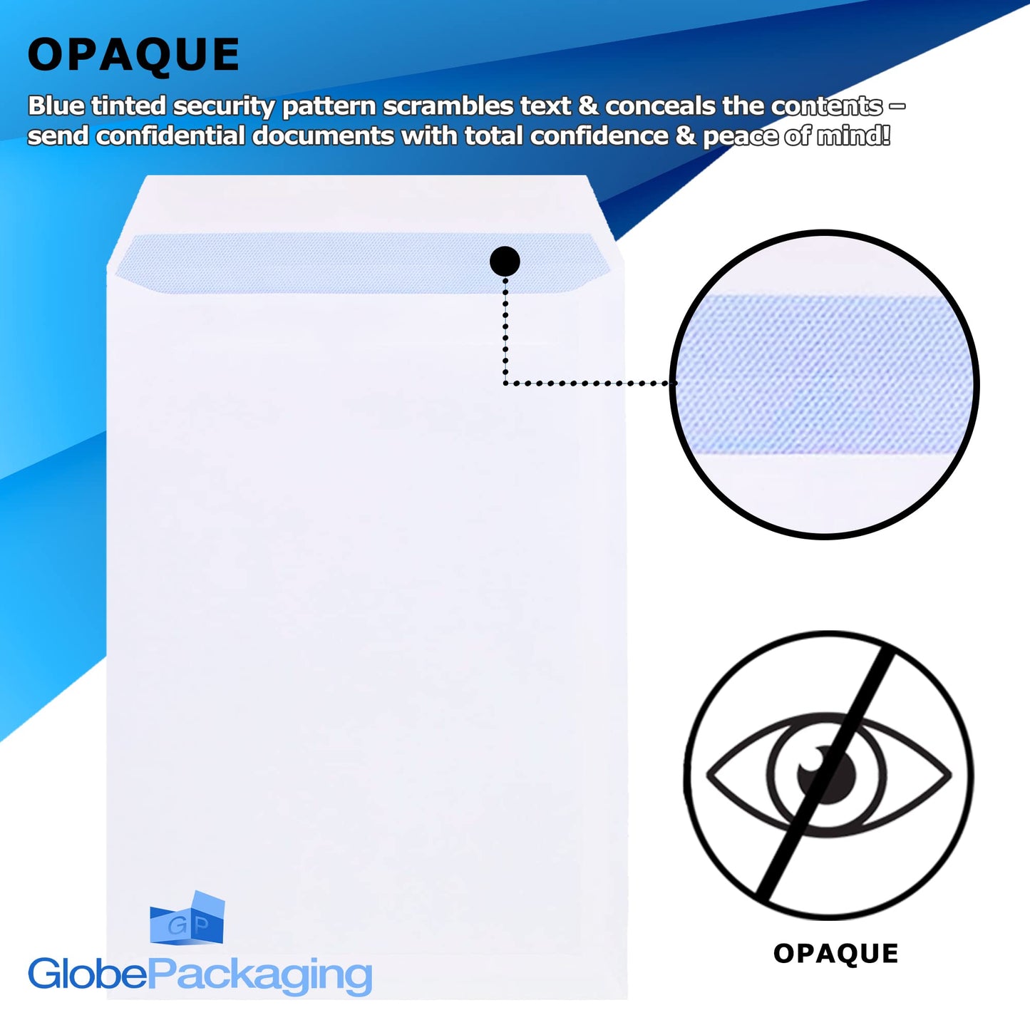 - GP Globe Packaging | 50 x C4 A4 White Plain Self Seal Paper Envelopes -