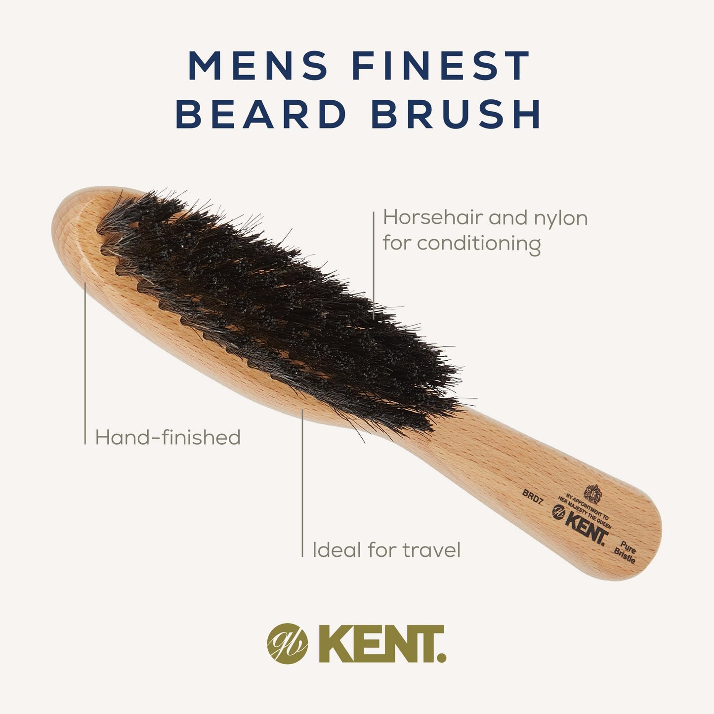 - Kent Brushes Mens Finest Beard Brush | Ideal for Conditioning and Smoothing Beards -