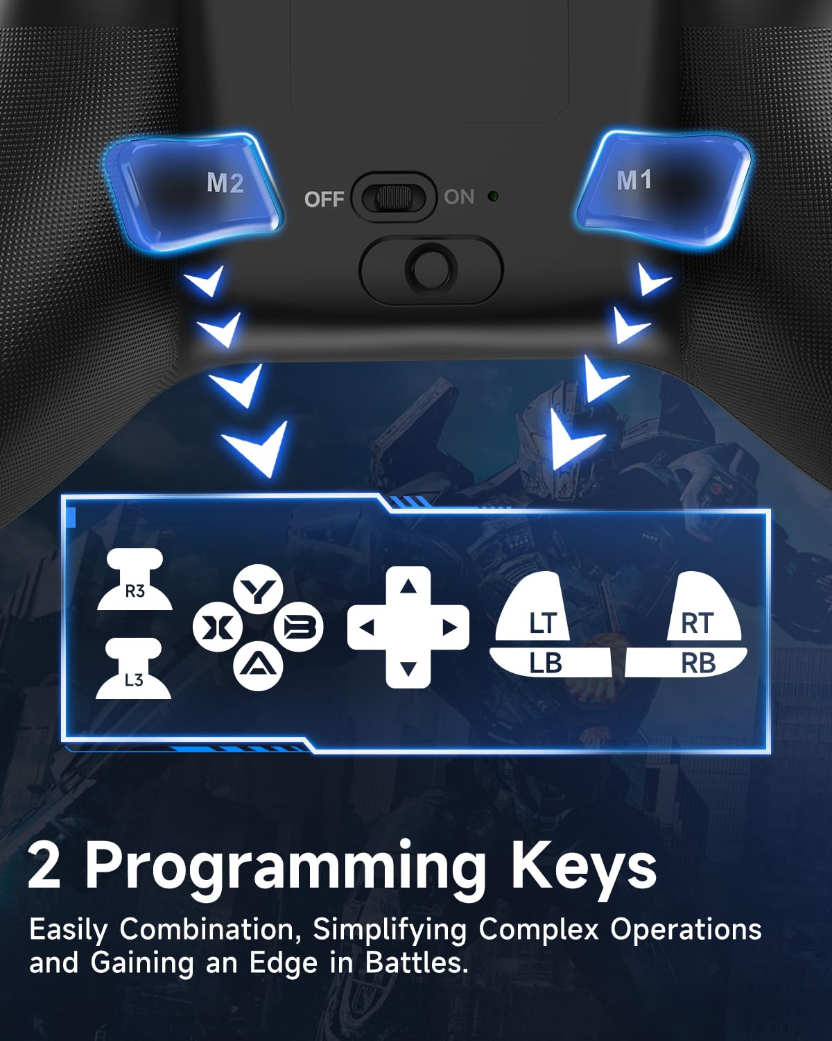 - EasySMX X15 Wireless PC Controller with Hall Triggers | Hall Joysticks | Enhanced Bluetooth Game Controller -