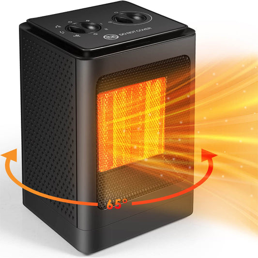- Portable Space Heater | Fan Heaters for Home Low Energy Silent | 750W / 1500W -