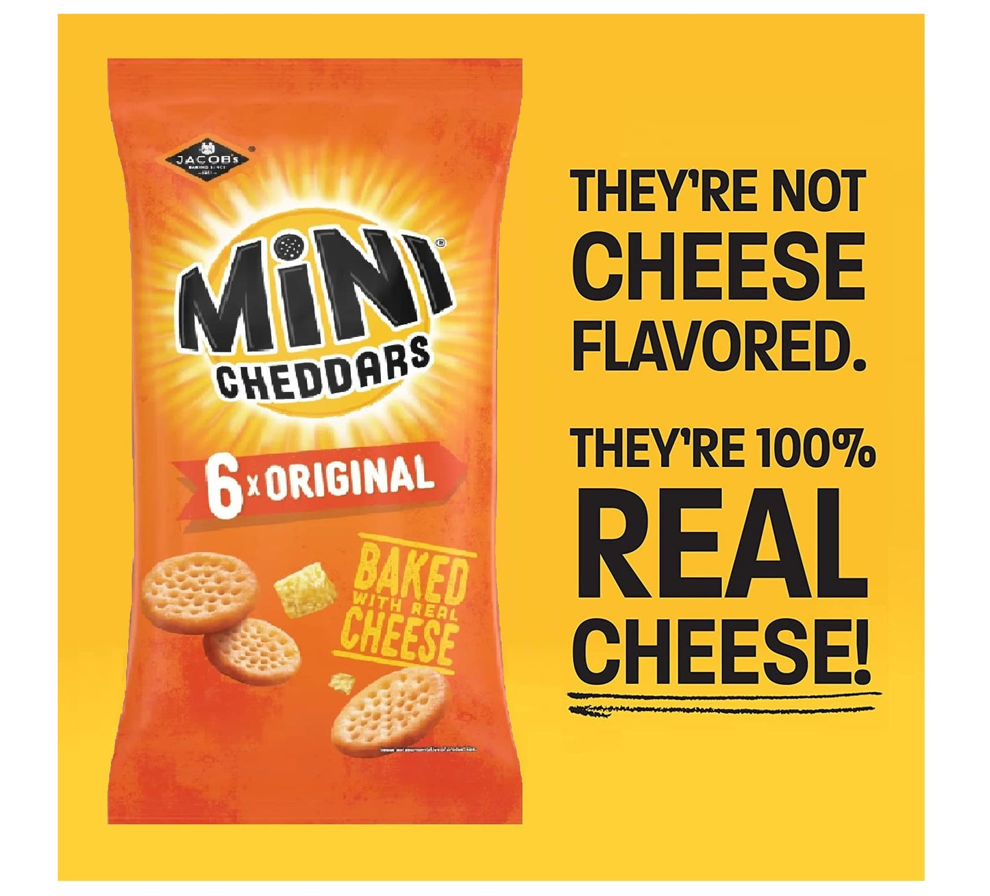 - Mini Cheddars Snacks Bulk | Mega Value Box of 48 x 23g -