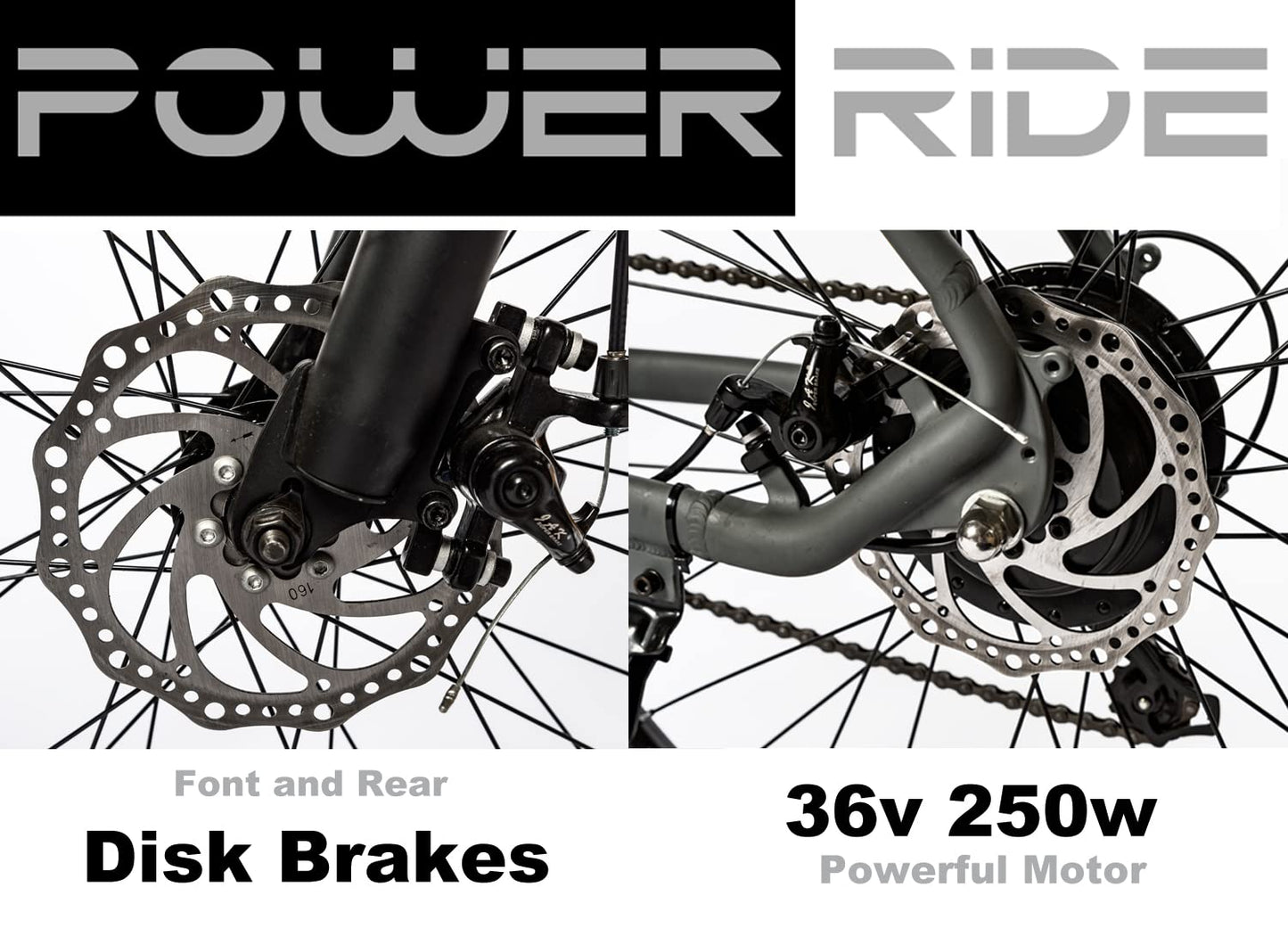 - Power-Ride PRO Electric Bikes for Adult | 19" Aluminum Ebikes Bicycles | 27.5" Wheel -