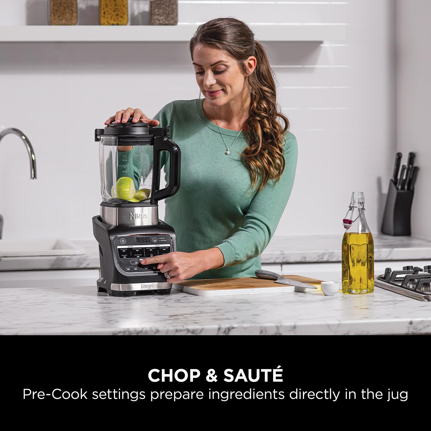 - Ninja Foodi Blender & Soup Maker | 10 Auto-iQ Programs | 1.7L Glass Jug -