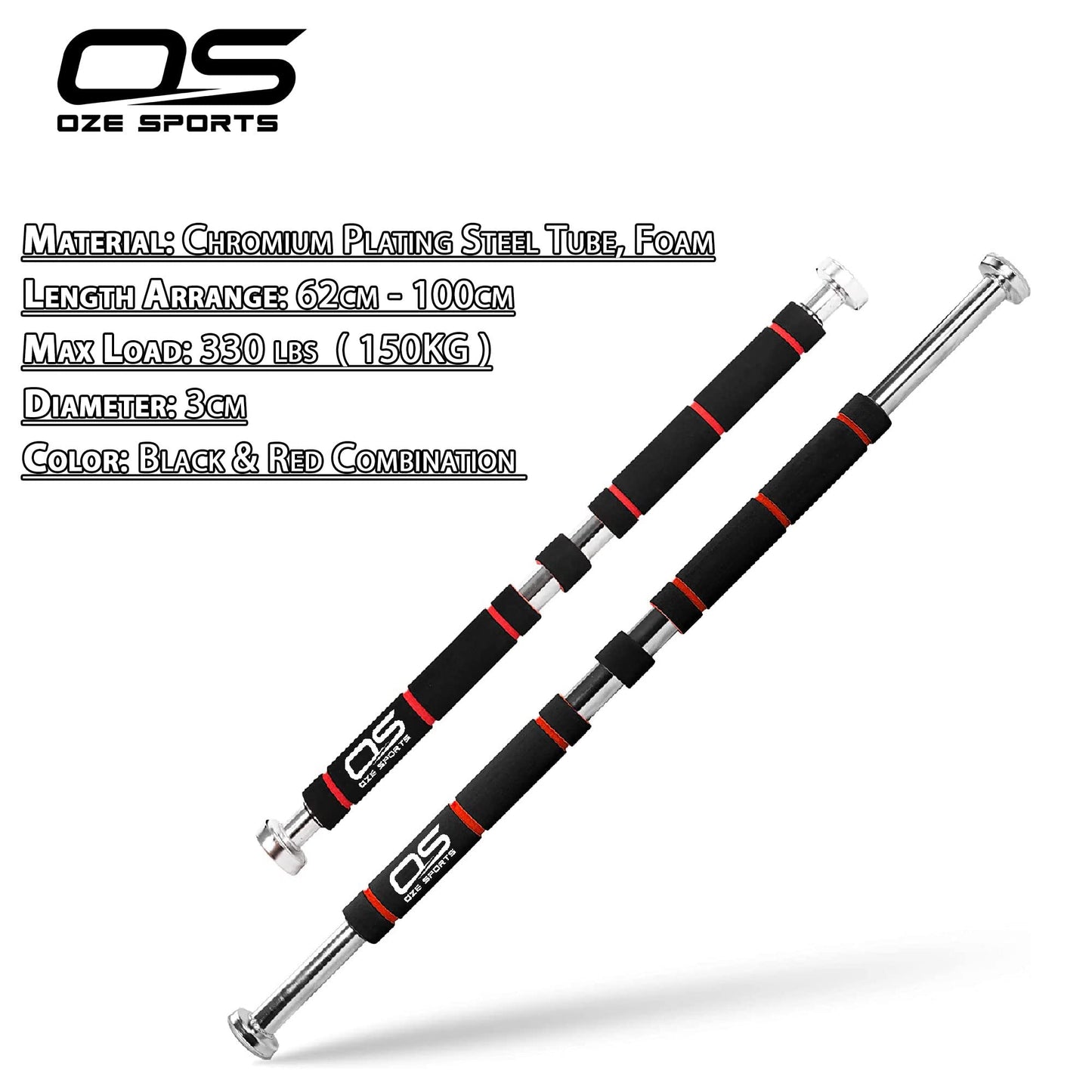 - Exercise Door Gym Pull Up Chin ups bar with Padded Grip -