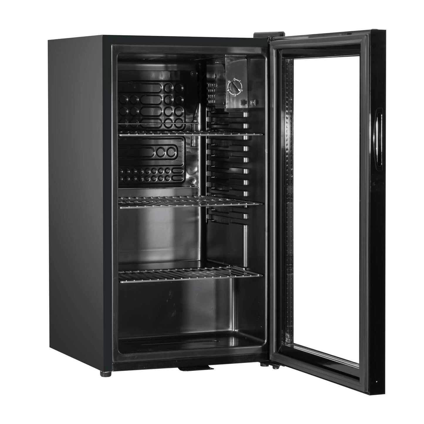 Baridi 85L Under Counter Drinks/Beer & Wine Cooler Fridge with Light, Black - DH13