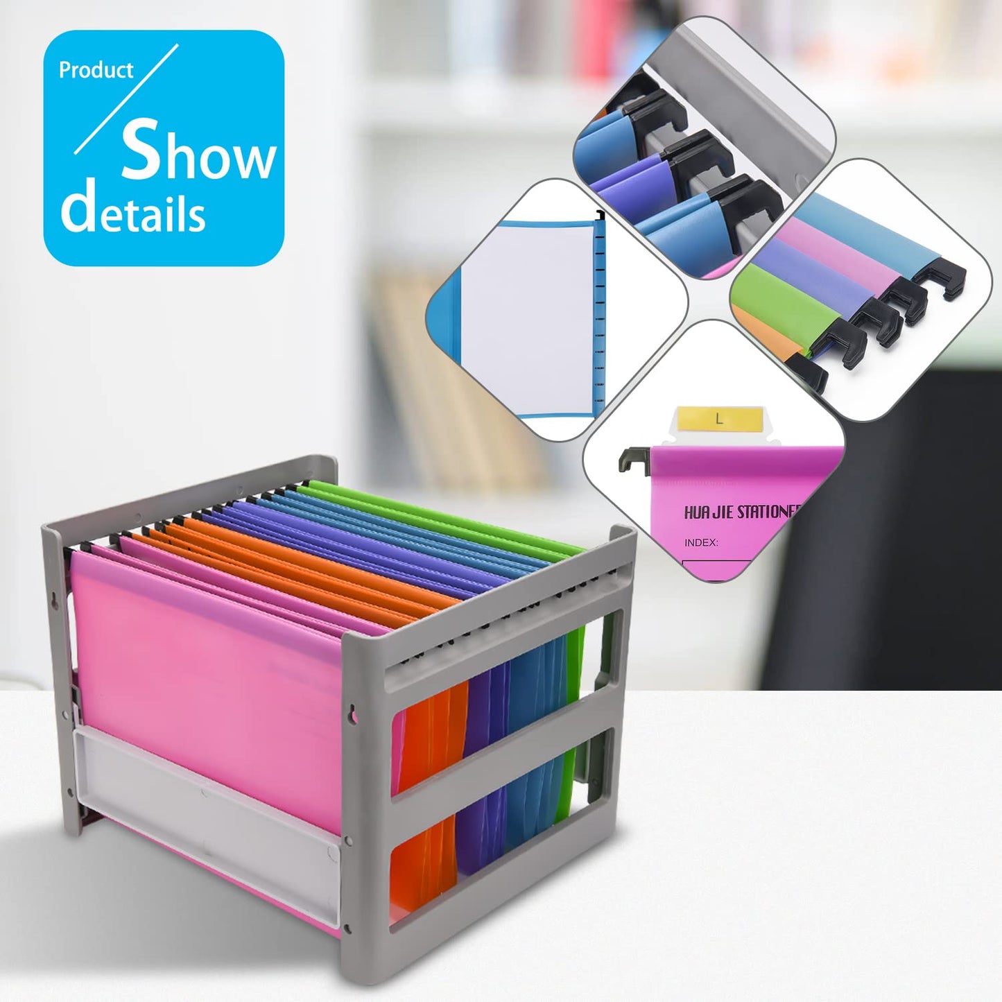 - Hiziwimi 15Pcs PP Material Filing Cabinet | A4 | File Folder -