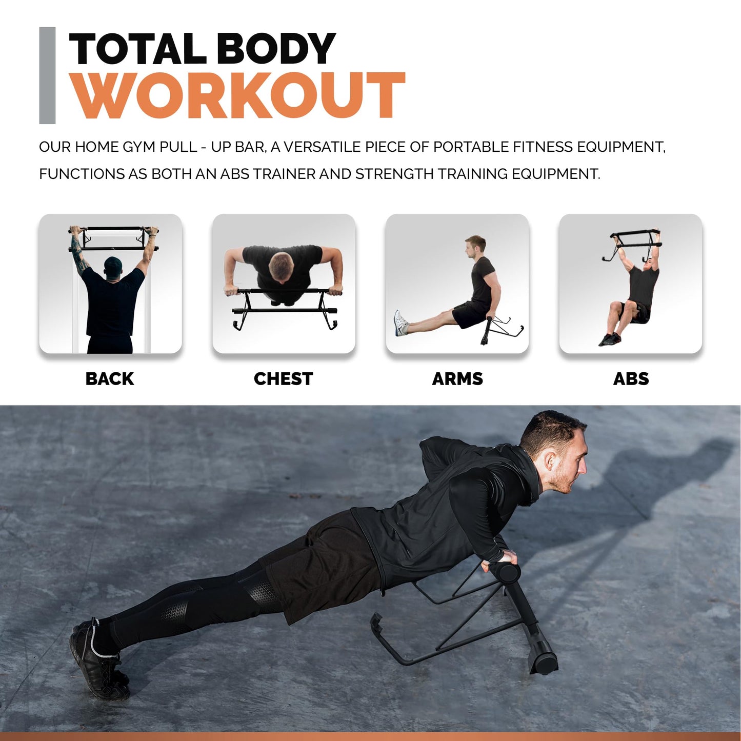 - NIKHEDONIA Doorway Pull Up Bar with Foldable Design | No Drilling Needed | -